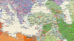 настенная Политическая карта мира. Континенты и Части Света (36)