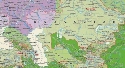 настенная Политическая карта мира. Континенты и Части Света (36)