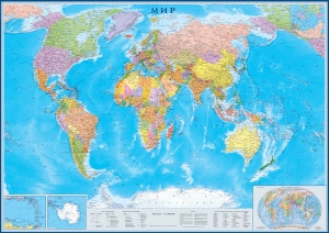 настенная Политическая карта мира (27) ― Параллель