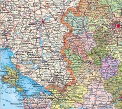 настенная Политико-административная карта России и сопредельных государств (03)