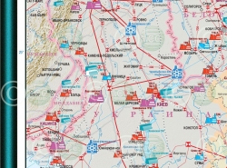 настенная карта Электроэнергетика России и сопредельных государств 