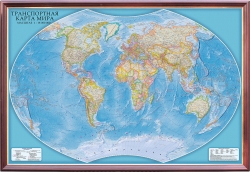 Транспортная карта мира рельефная (3D рельеф)