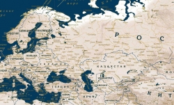настенная Политическая карта мира в морском стиле (30)