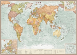 Политическая карта мира ламинированная (32)