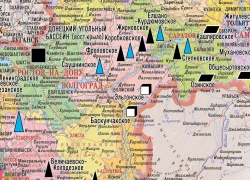 настенная карта Полезные ископаемые России