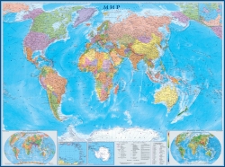Политическая карта мира ламинированная (11)