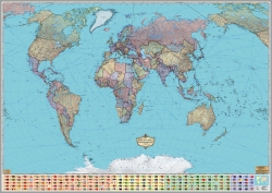 Политическая карта мира ламинированная (14)