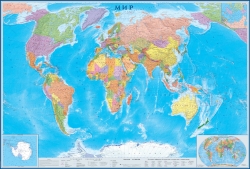 Политическая карта мира ламинированная (42)